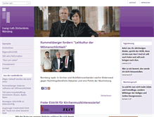 Tablet Screenshot of kirchenkreis-nuernberg.de